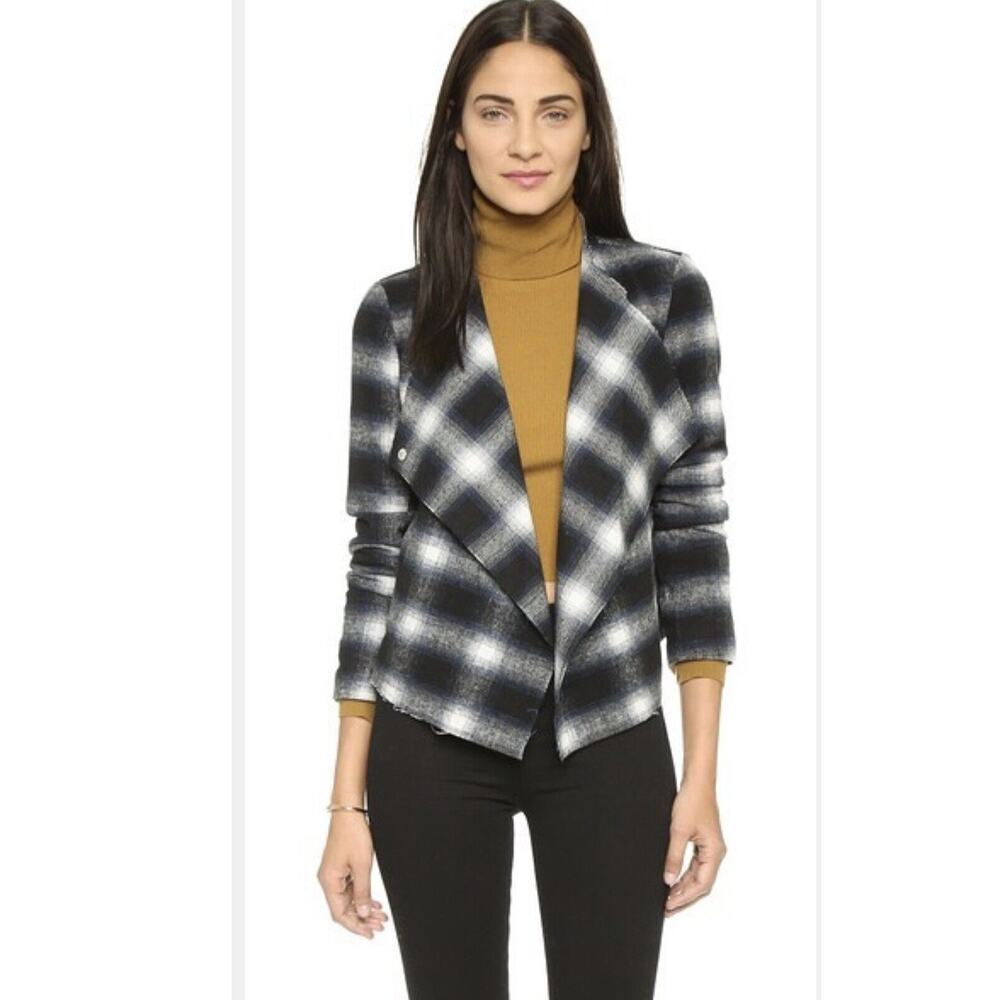 bb‎ dakota plaid blazer women size m